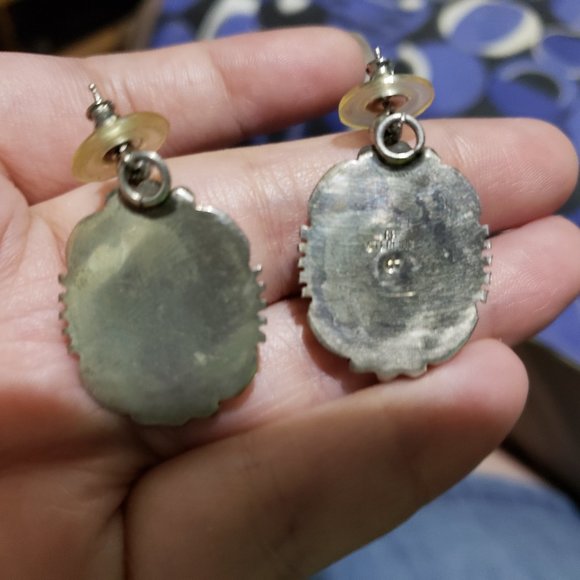 Sterling Silver Lapis Lazuli Earrings - Picture 6 of 6